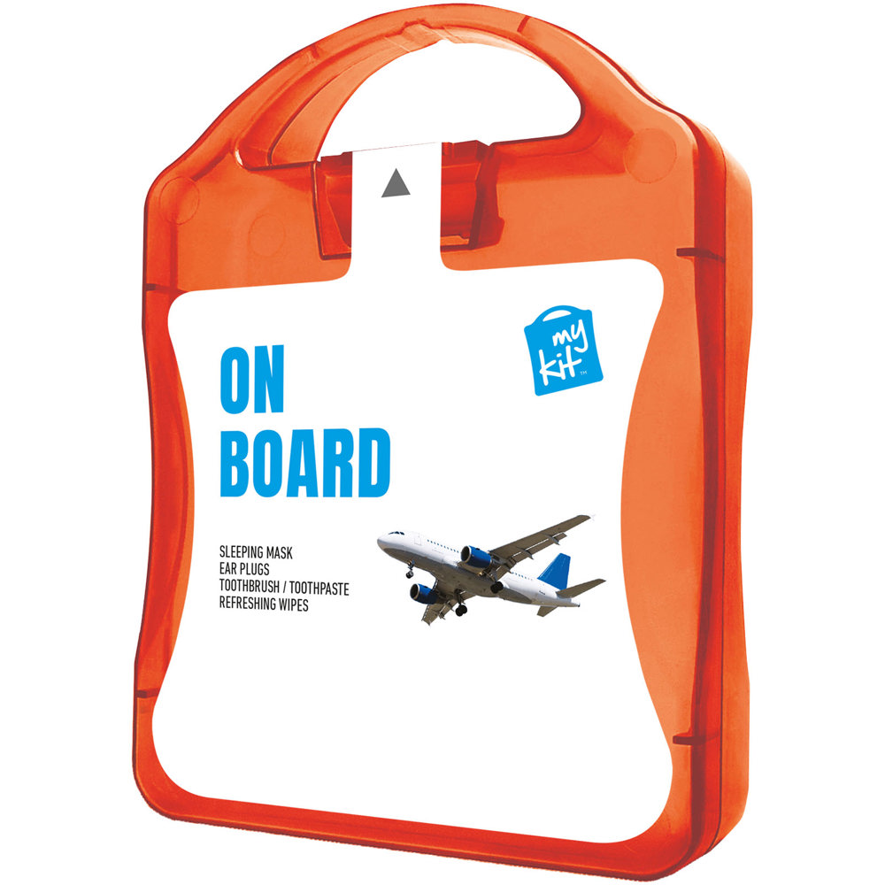 MyKit Flugzeug Reiseset - transparent rot