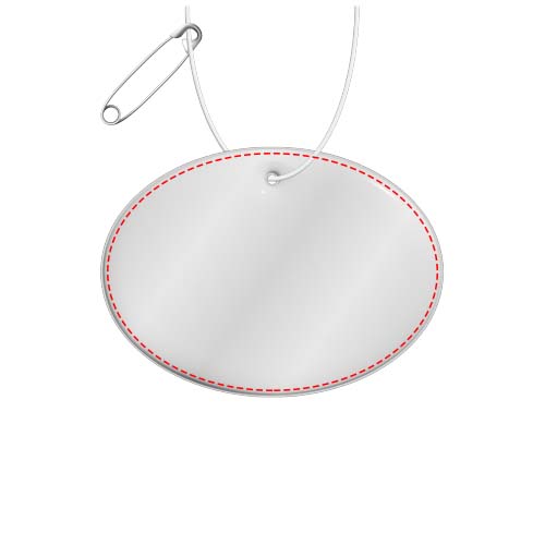 RFX™ H-16 runder, leichter, reflektierender PVC-Anhänger – groß