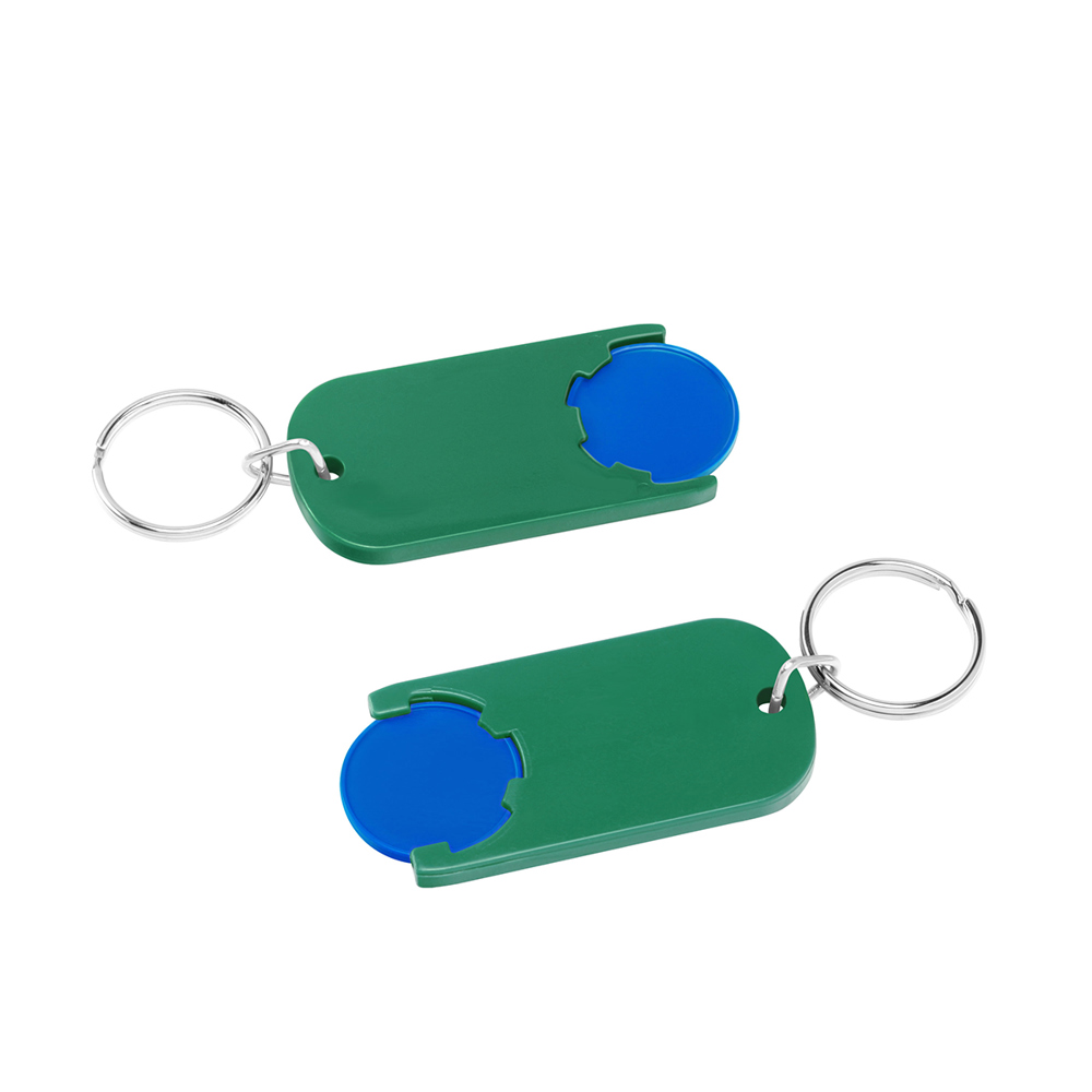 Chiphalter mit 1€-Chip "Alpha" - blau/grün