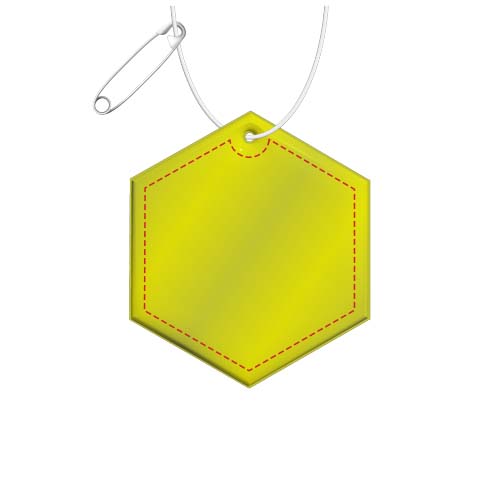 RFX™ H-12 sechseckiger reflektierender TPU-Anhänger