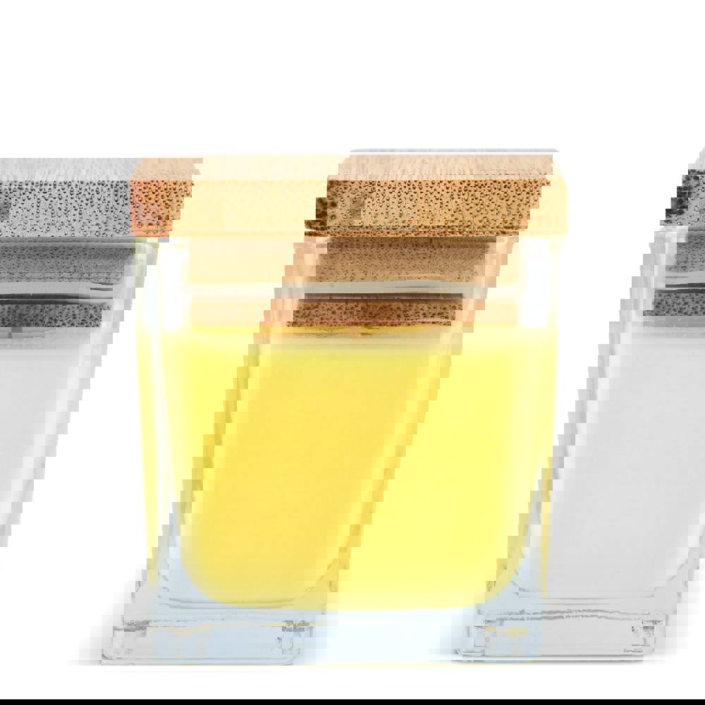 Chakra Kerze auf pflanzlicher Basis im Glasgefäß