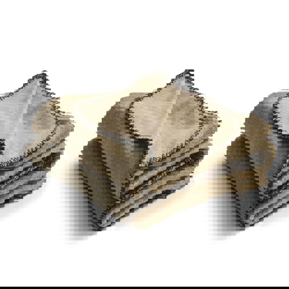 Nightingale Fleecepläd 130x170 cm - Beige