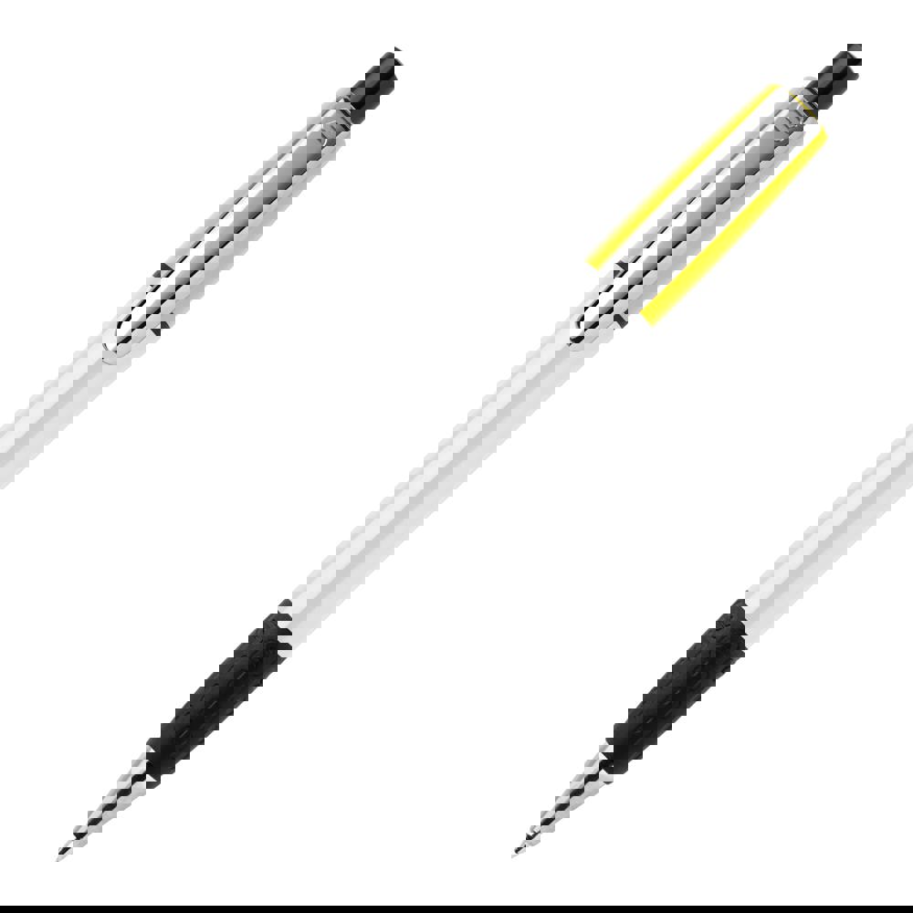 Kugelschreiber Semyr Grip Colour hardcolour - Weiss / Gelb