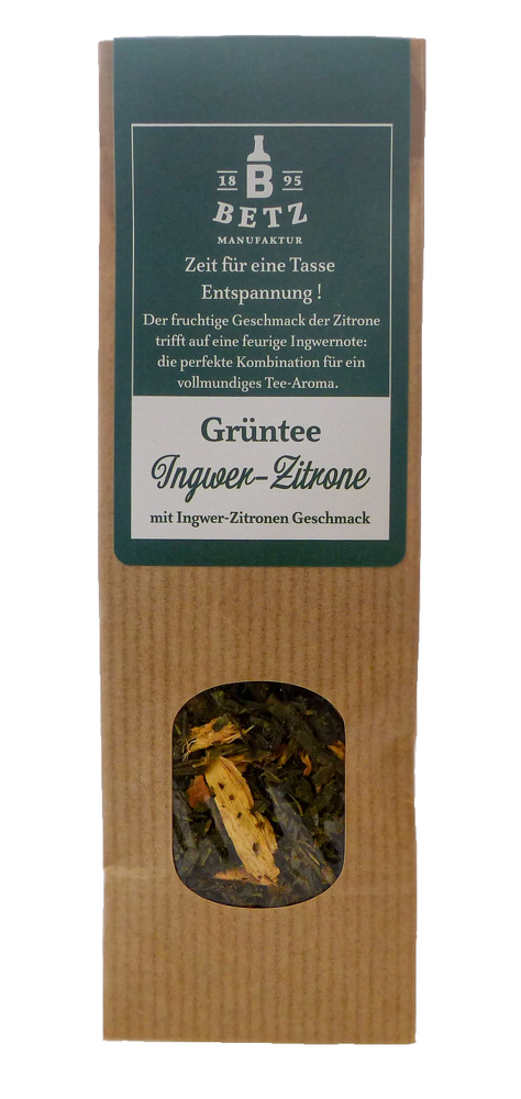 Grüntee "Ingwer-Zitrone", 35 g in Präsentkartonage