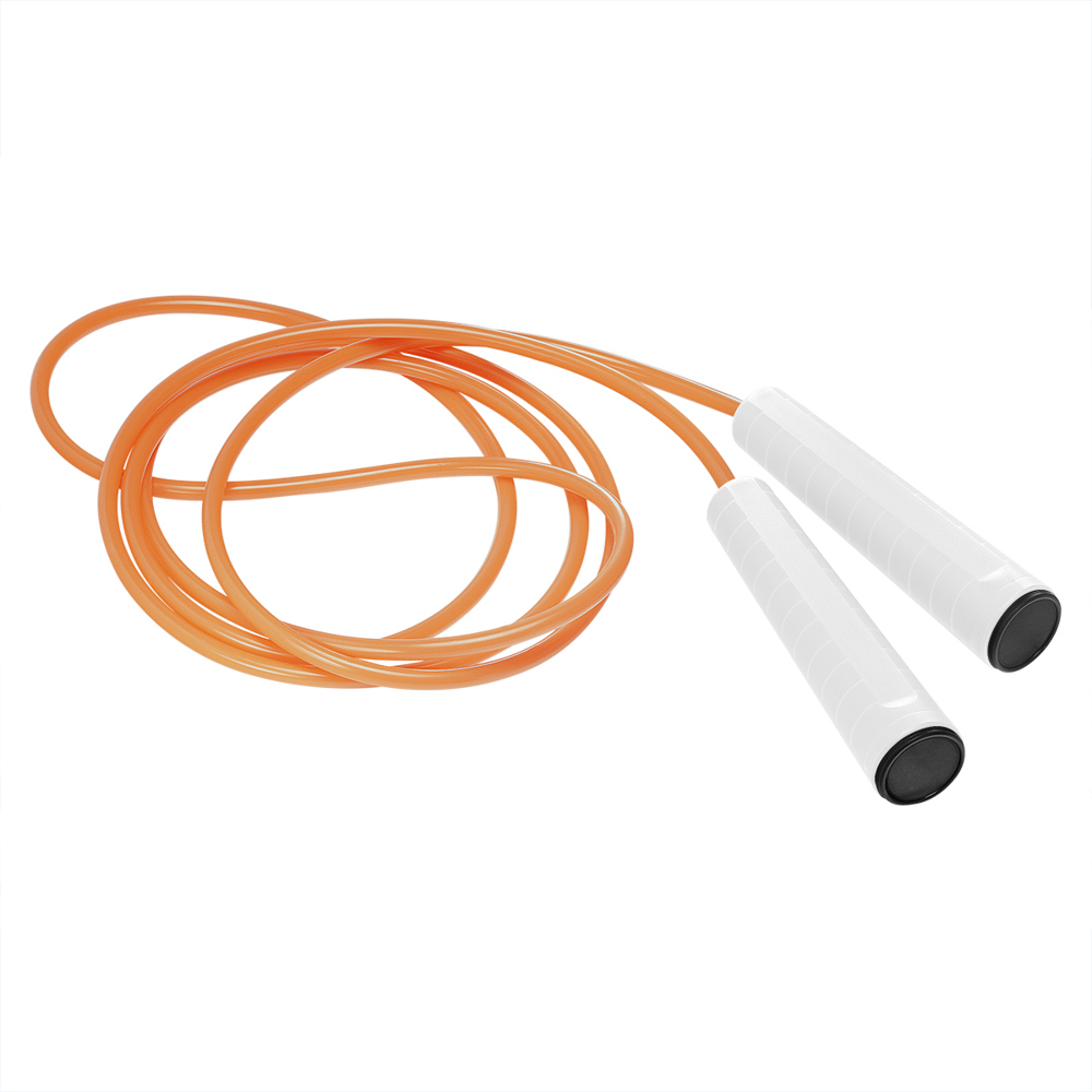 Springseil - weiß/schwarz/neonorange