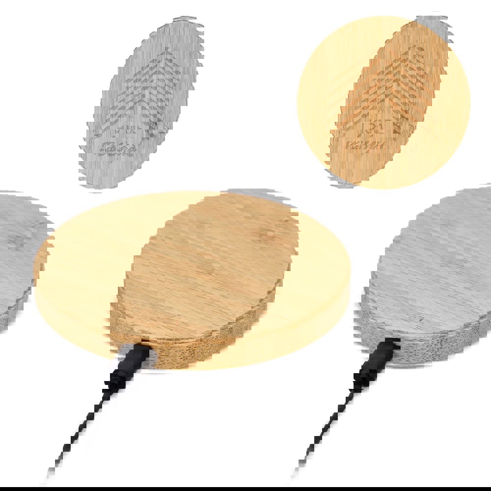 Wireless Ladepad Bambus 15W