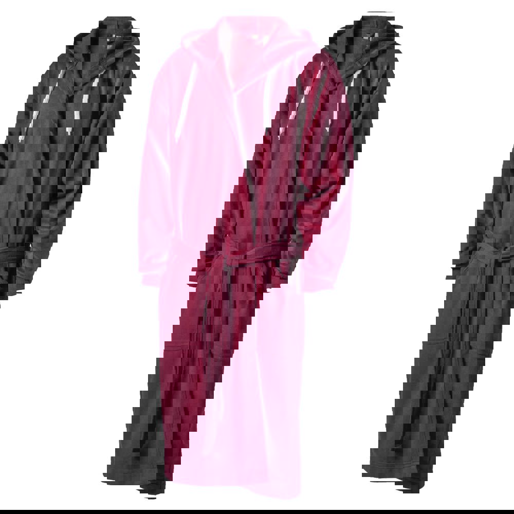 Kosta Linnewafveri Bademantel College L/XL - Weinrot