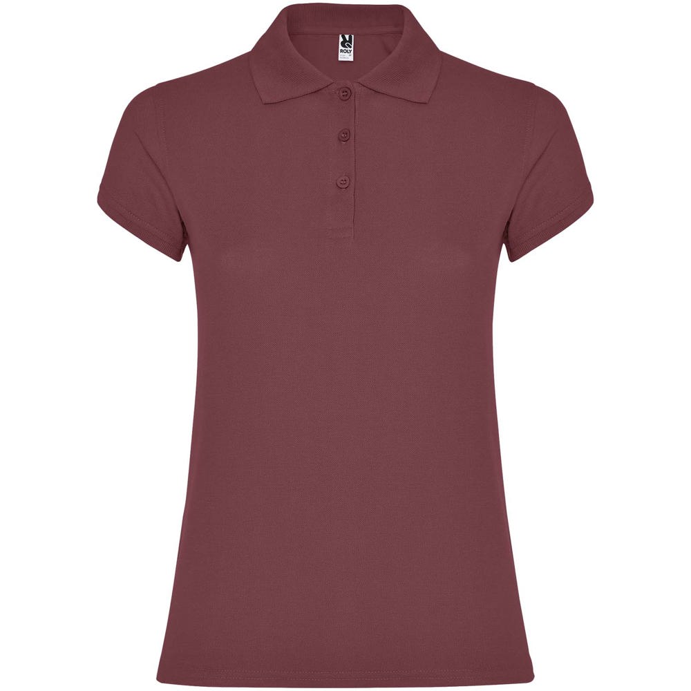 Star Poloshirt für Damen - beerenrot