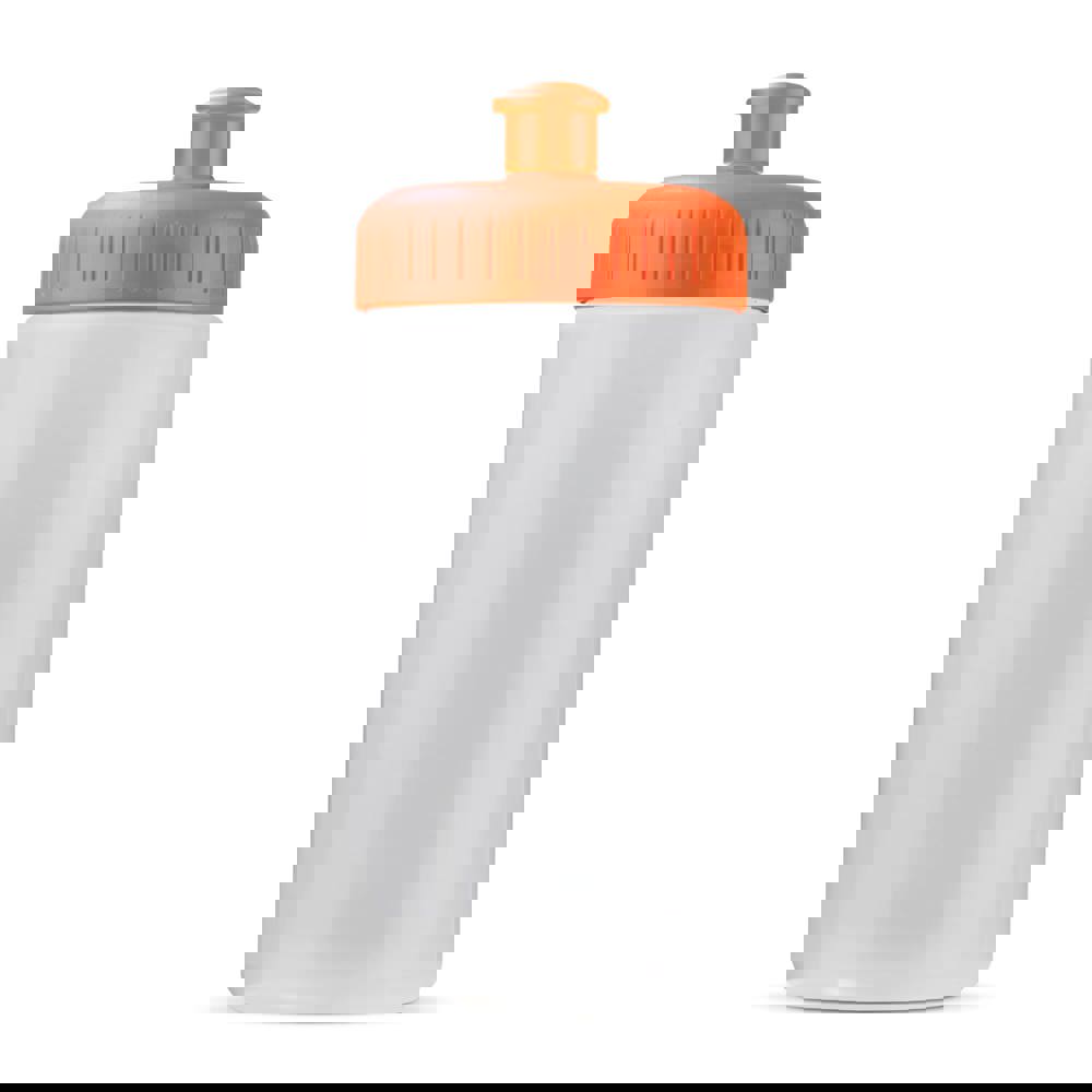 Sportflasche auf Biobasis 500ml basic - Transparent / Orange