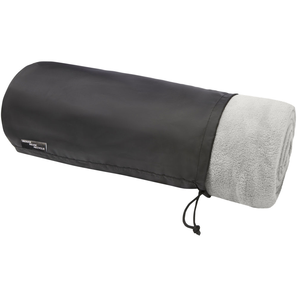 Lily GRS zertifizierte, RPET Decke aus Coral Fleece - grau