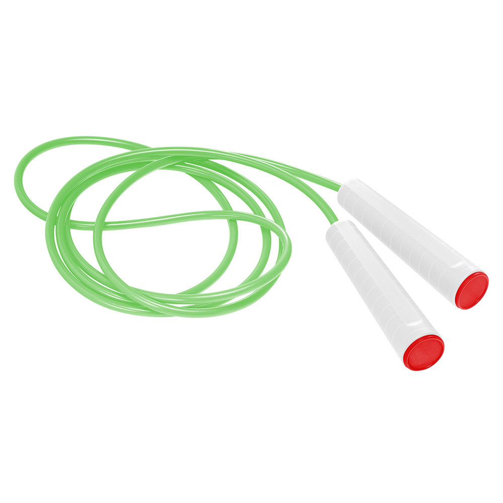 Springseil - weiß/rot/neongrün