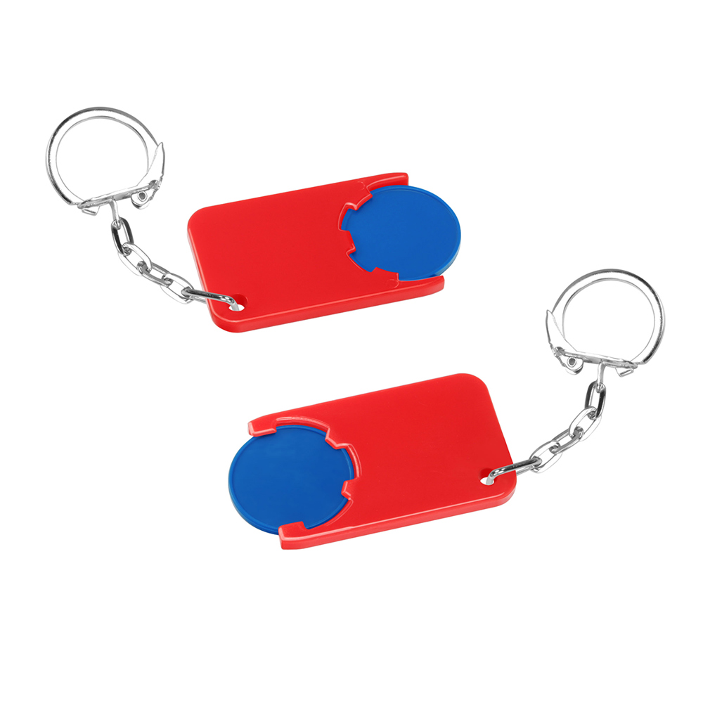 Chiphalter mit 1€-Chip "Beta" - blau/rot