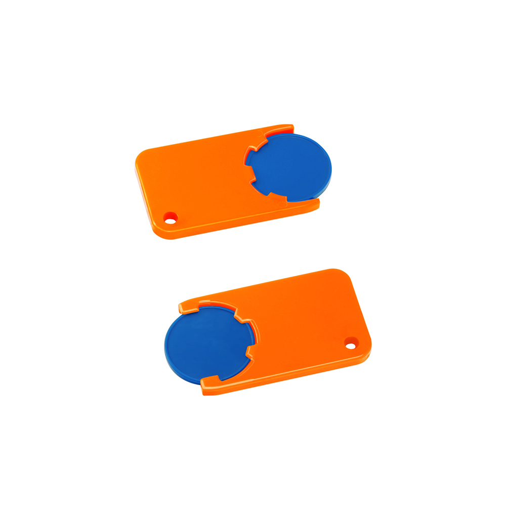 Chiphalter mit 1€-Chip "Beta" - blau/orange