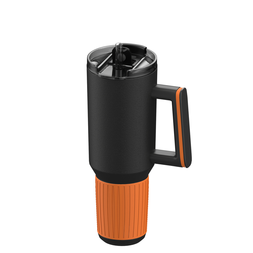 Thermobecher RETUMBLER-myKINGS CANYON 900 - orange, schwarz